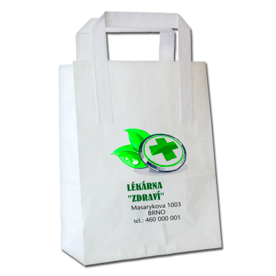 Papírová ekologická taška s možností potisku – odběr do 1000 ks