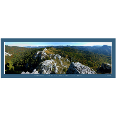 22 – Vysoké Tatry – Tlstá a Hlavný hrebeň Veľkej Fatry z Ostrej
