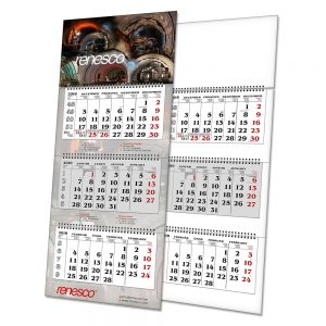 Kalendář L3 s potiskem (tříměsíční)