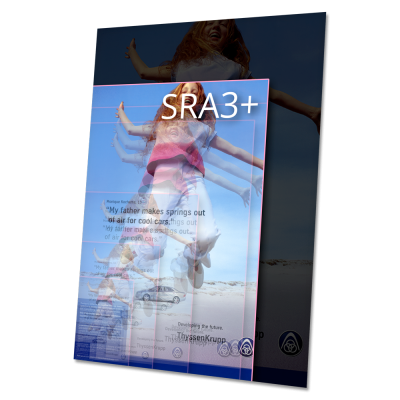 tisk formátu  SRA3+ (488×330) – 4/0