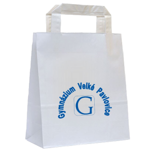 Papírová ekologická taška s možností potisku – odběr 1100 a více kusů